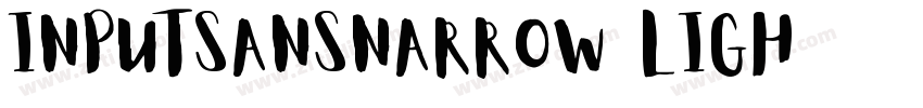 InputSansNarrow Ligh字体转换